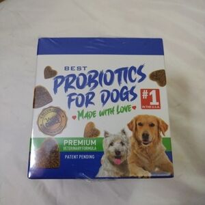 Best Probiotics for Dogs - Blue and Green Packaging